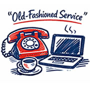 Good old-fashioned service via the internet